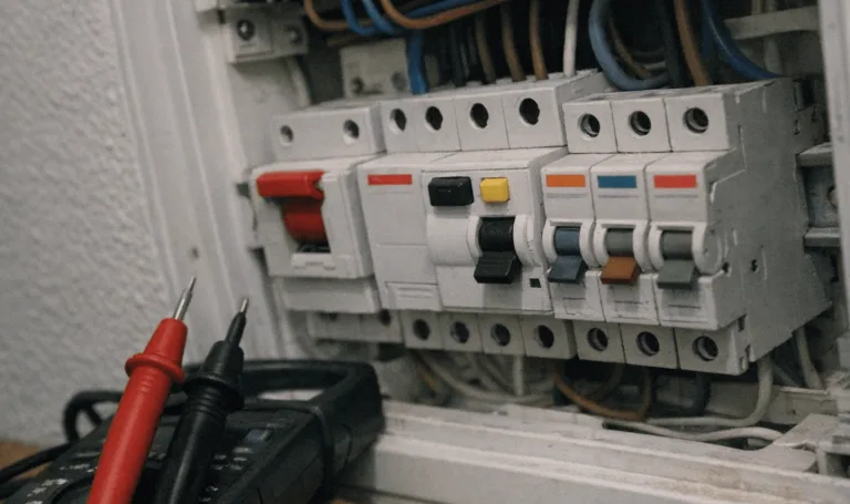 Prüfung eines FI-Schutzschalters mit einem digitalen Multimeter