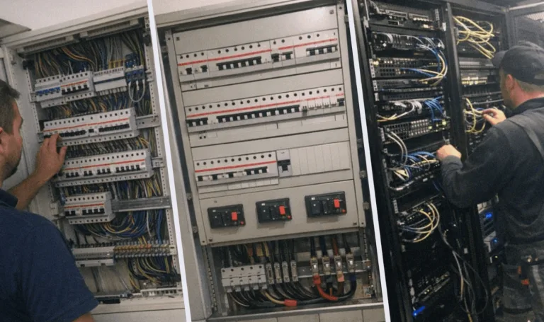 Notstromversorgung in einem gewerblichen Serverraum